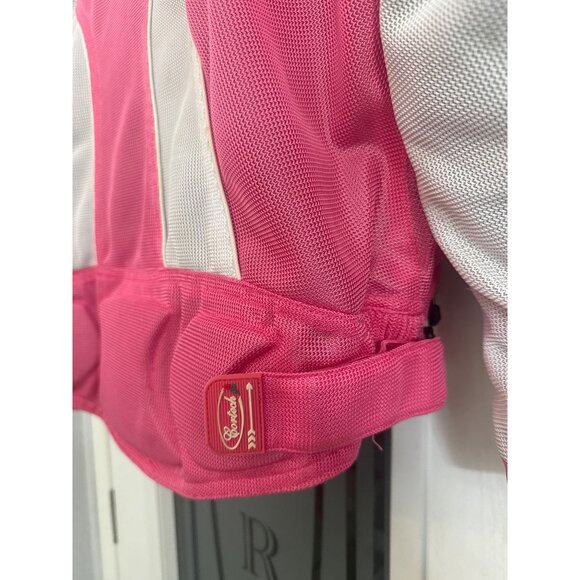 Cortech Womens Motorcycle Jacket Pink/White Mesh Size S - Picture 5 of 9